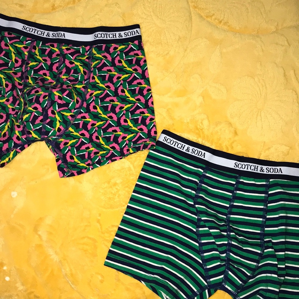 Men’s scotch and soda boxers brand new